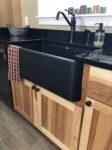 natural wood farmhouse kitchen photo of kitchen
