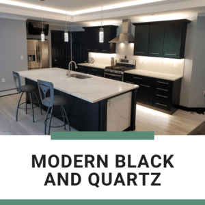 modern black and quartz graphic